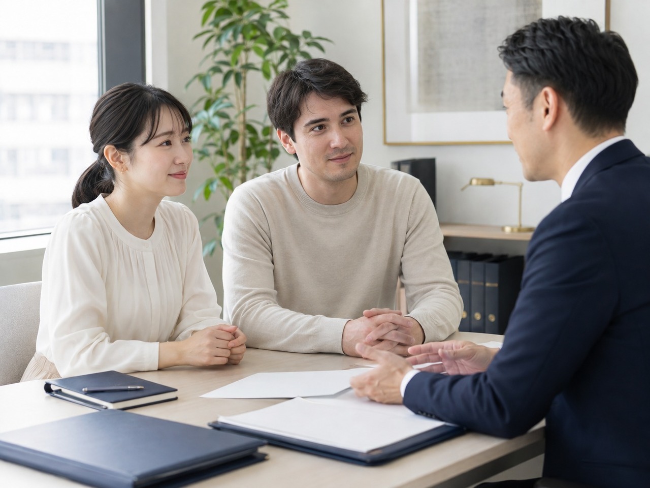 配偶者ビザの申請区分と許可要件を相談して確認する夫婦